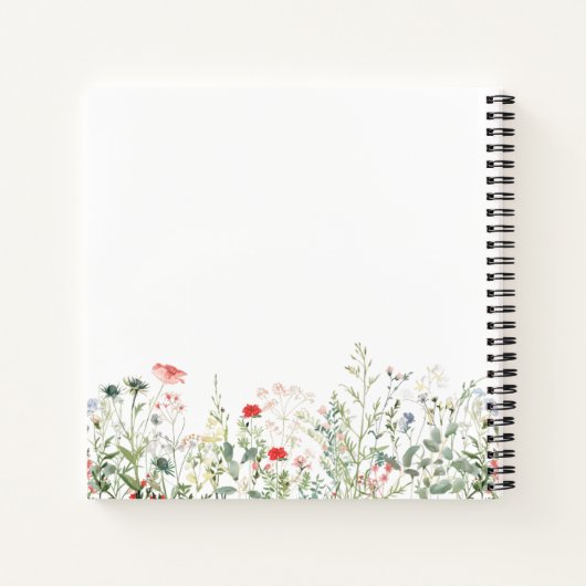 Wildflower Meadow Vrijgezellenfeest gastenboek Notitieboek (Achterkant)