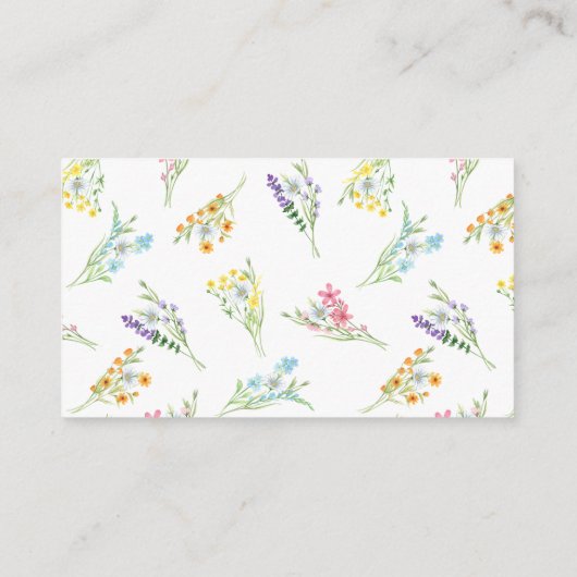 Wildflower Meadow Vrijgezellenfeest Recept Aanvraa Informatiekaartje (Achterkant)