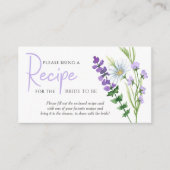 Wildflower Meadow Vrijgezellenfeest Recept Aanvraa Informatiekaartje (Voorkant)