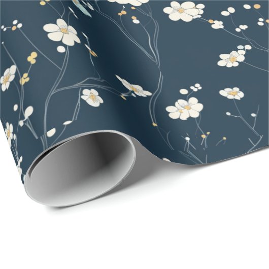 Wildflower Meadow, waterverf Boho Wilde bloemen, P Cadeaupapier (Rol Hoek)