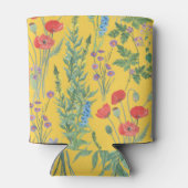 Wildflower Meadow: Waterverf naadloos schilderen. Blikjeskoeler (Achterkant)