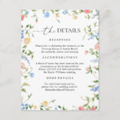 Wildflower Meadow Wedding Details Informatiekaartje (Voorkant)