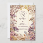  Wildflower Meadow Wedding Kaart (Voorkant)