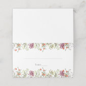 Wildflower Meadow Wedding Place Card Plaatskaartje (Buitenkant ongevouwen)