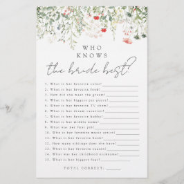 Wildflower Meadow Wie kent de bruid beste spel