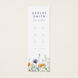 Wildflower Meervoudige Oorbellen Displaykaart Mini Visitekaartjes