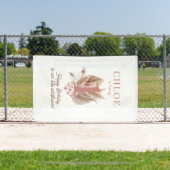 Wildflower Meisje 1e Verjaardag Party Banner (Insitu)