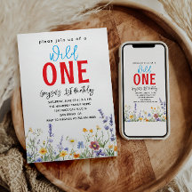 Wildflower Meisje 1e Verjaardagsfeest