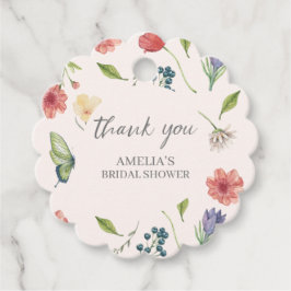 Wildflower Meisje Baby shower Kaarten & Cadeaubord Bedankjes Labels