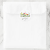 Wildflower Memorial Funeral Seed Packet Ronde Sticker (Tas)