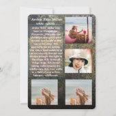 Wildflower Memorial platte Kaart (Achterkant)