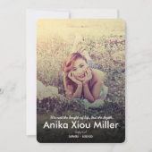 Wildflower Memorial platte Kaart (Voorkant)