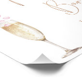 Wildflower Mimosa Bar Vrijgezellenfeest Sign Foto Afdruk (Hoek)