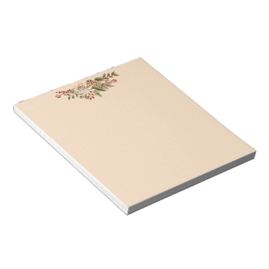 Wildflower minimalistisch notitieblok (Schuin)