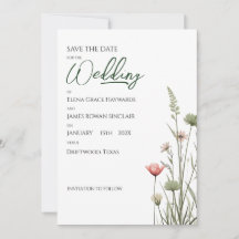 Wildflower Minimalistische Boho Budget Save The Da