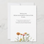 Wildflower Minimalistische Boho Budget Save The Da Kaart (Achterkant)
