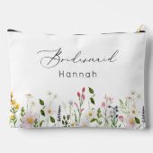 Wildflower minimalistische elegante bruidsmeisje m etui (Achterkant)