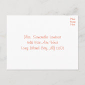 Wildflower Mint Floral Wedding RSVP Reactie Uitnodiging Briefkaart (Achterkant)
