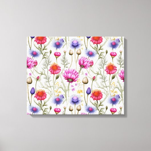 Wildflower Mix Premium Wrapped Canvas (Voorkant)