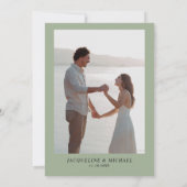 Wildflower Modern Floral Save the Date Foto Kaart (Achterkant)