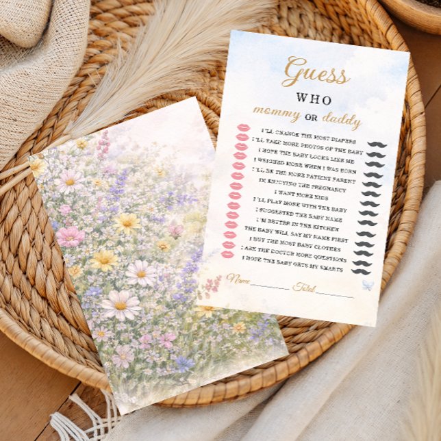 Wildflower Mommy or Daddy Guessing Game (Creator heeft geüpload)