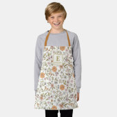 Wildflower monogram floral Apron Schort (Gedragen)