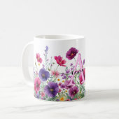 Wildflower, monogram koffiemok (Voorkant links)