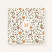 Wildflower Monogram Notebook Journal Notitieboek (Voorkant)