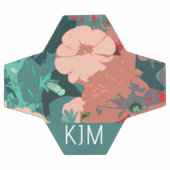 Wildflower Monogrammen Bloemen Bruiloft Verjaardag Voetbal (Enkel)