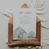 Wildflower Mountain Baby shower Uitnodiging