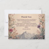 Wildflower Mountain Birthday Bedankkaart (Voorkant)