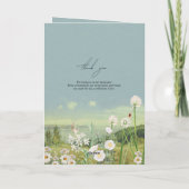 Wildflower Mountain Bruiloft Orde van Service Programma (Achterkant)