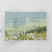 Wildflower Mountain Bruiloft Orde van Service Programma (Binnen)