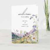 Wildflower Mountain Bruiloft Orde van Service Programma (Voorkant)
