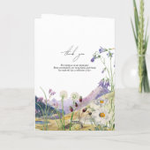 Wildflower Mountain Bruiloft Orde van Service Programma (Achterkant)