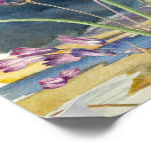 Wildflower Mountain bruiloft zitgrafiek Poster (Hoek)