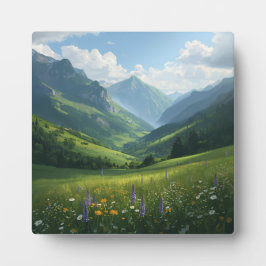 Wildflower Mountain Escape - Levendige Natuur Wall Fotoplaat