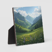 Wildflower Mountain Escape - Levendige Natuur Wall Fotoplaat (Voorkant)