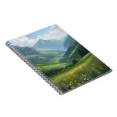 Wildflower Mountain Escape - Levendige Natuur Wall Notitieboek (Rechterzijde)