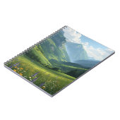Wildflower Mountain Escape - Levendige Natuur Wall Notitieboek (Linkerzijde)
