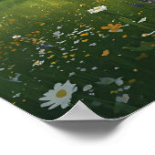 Wildflower Mountain Escape - Levendige Natuur Wall Poster (Hoek)