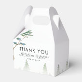 Wildflower Mountain Waterverf bruiloft Bedankdoosjes (Voorkant Zijde)