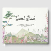 Wildflower Mountain Waterverf bruiloft Gastenboek (Voorkant)