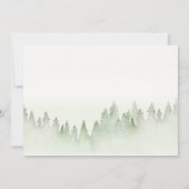 Wildflower Mountain Waterverf bruiloft Save The Date (Achterkant)