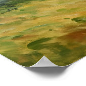 Wildflower Mountains Landschap-Impressionisme Kuns Poster (Hoek)