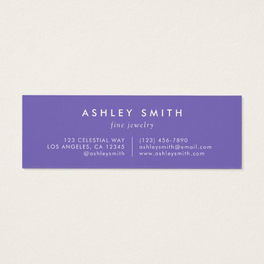 Wildflower Multiple Earring Display Kaart (Achterkant)