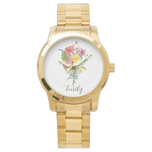 Wildflower-naam Horloge