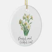 Wildflower Narcissus Keramisch Ornament (Rechts)