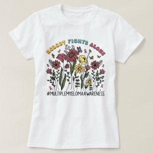 Wildflower Niemand vecht alleen tegen multipel mye T-shirt