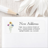 Wildflower Nieuw Adres Retouradres Label (Insitu)